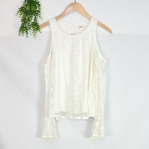 Hollister Off the Shoulder Lace Blouse